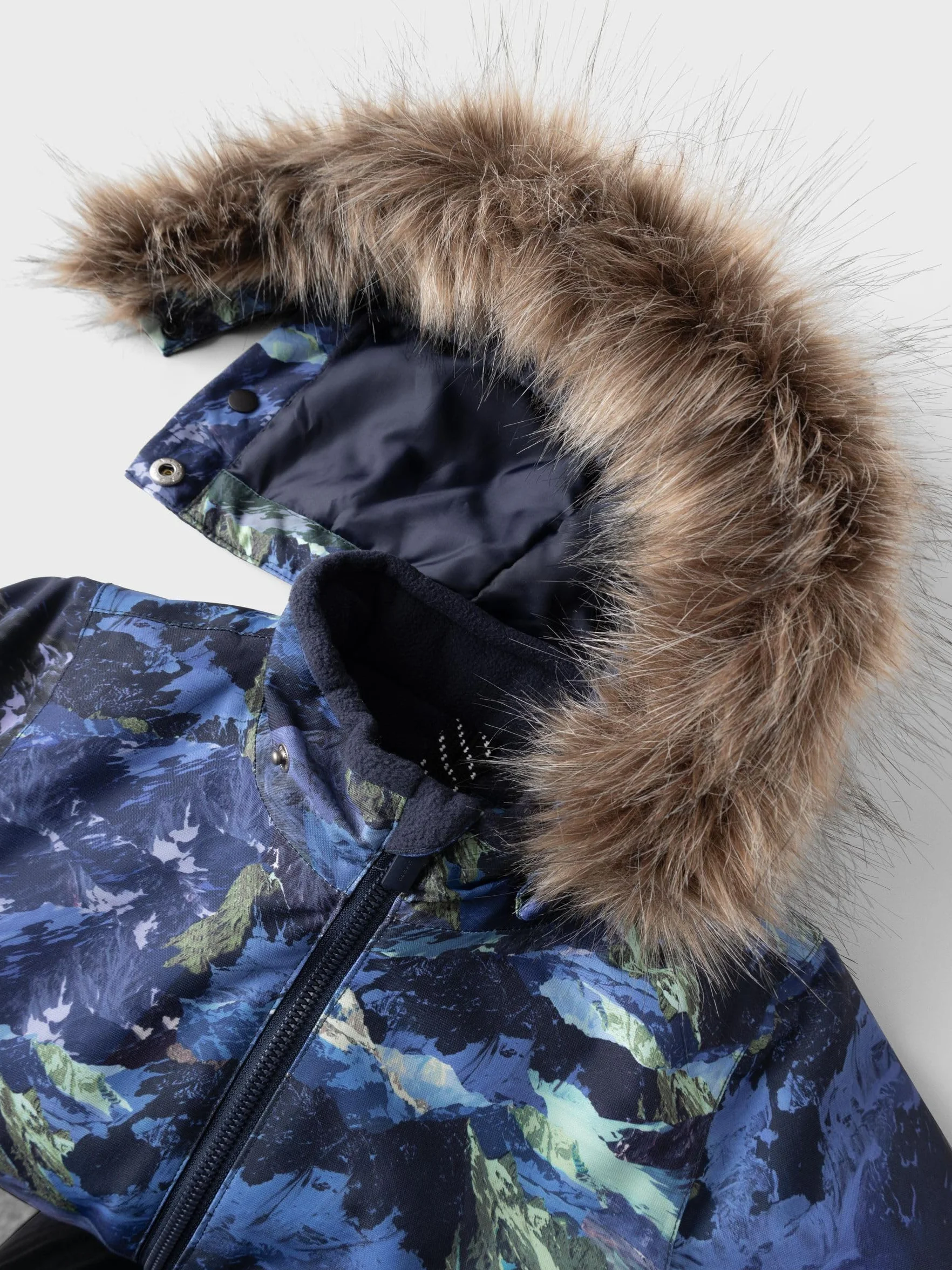 NAME IT Nmmsnow10 Suit Line Aop Fo Tuta da sci Bambini e ragazzi