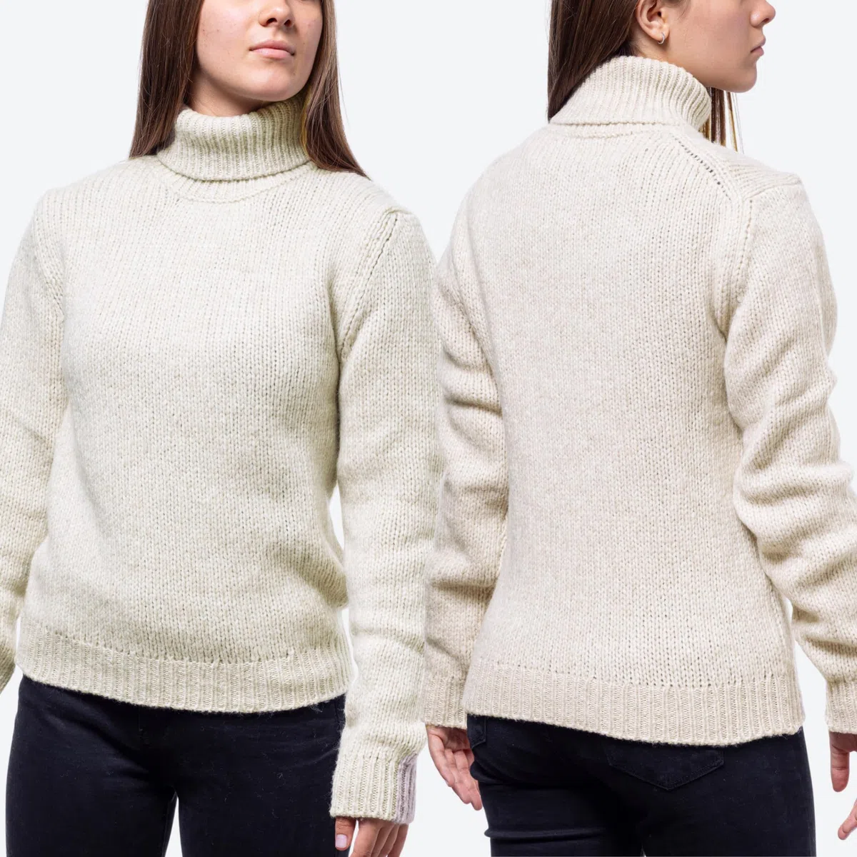 Maglione Donna Invernale Collo Alto in Lana Merino | Dolcevita Morbido, Caldo e Leggero – Maglia Grossa Ideale per l’Inverno Freddo e la Montagna, Confezione Regalo Inclusa