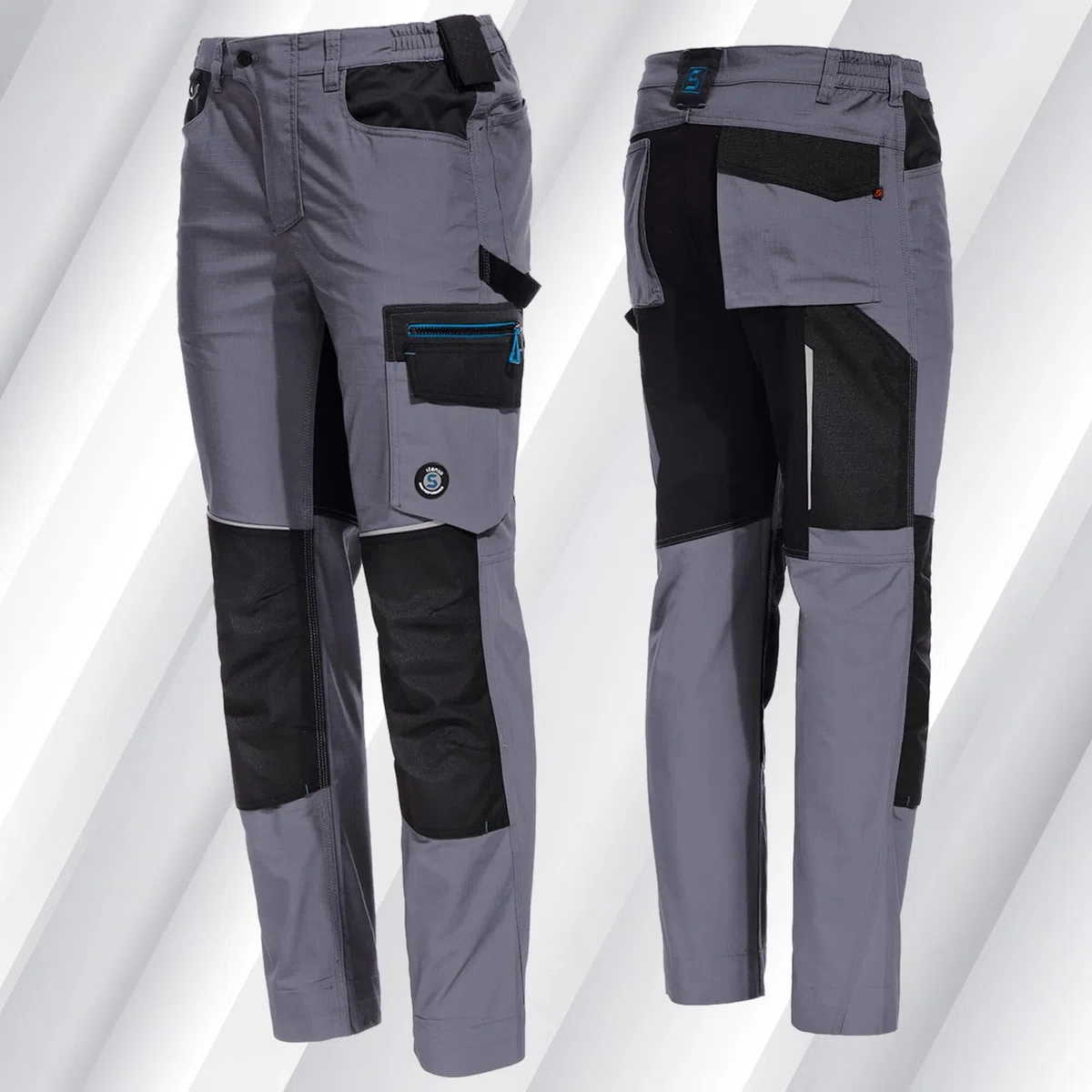 Revolt Ripstop Pantaloni da Lavoro Uomo Elasticizzati - Pantaloni da Lavoro Uomo Stretch con Spandex