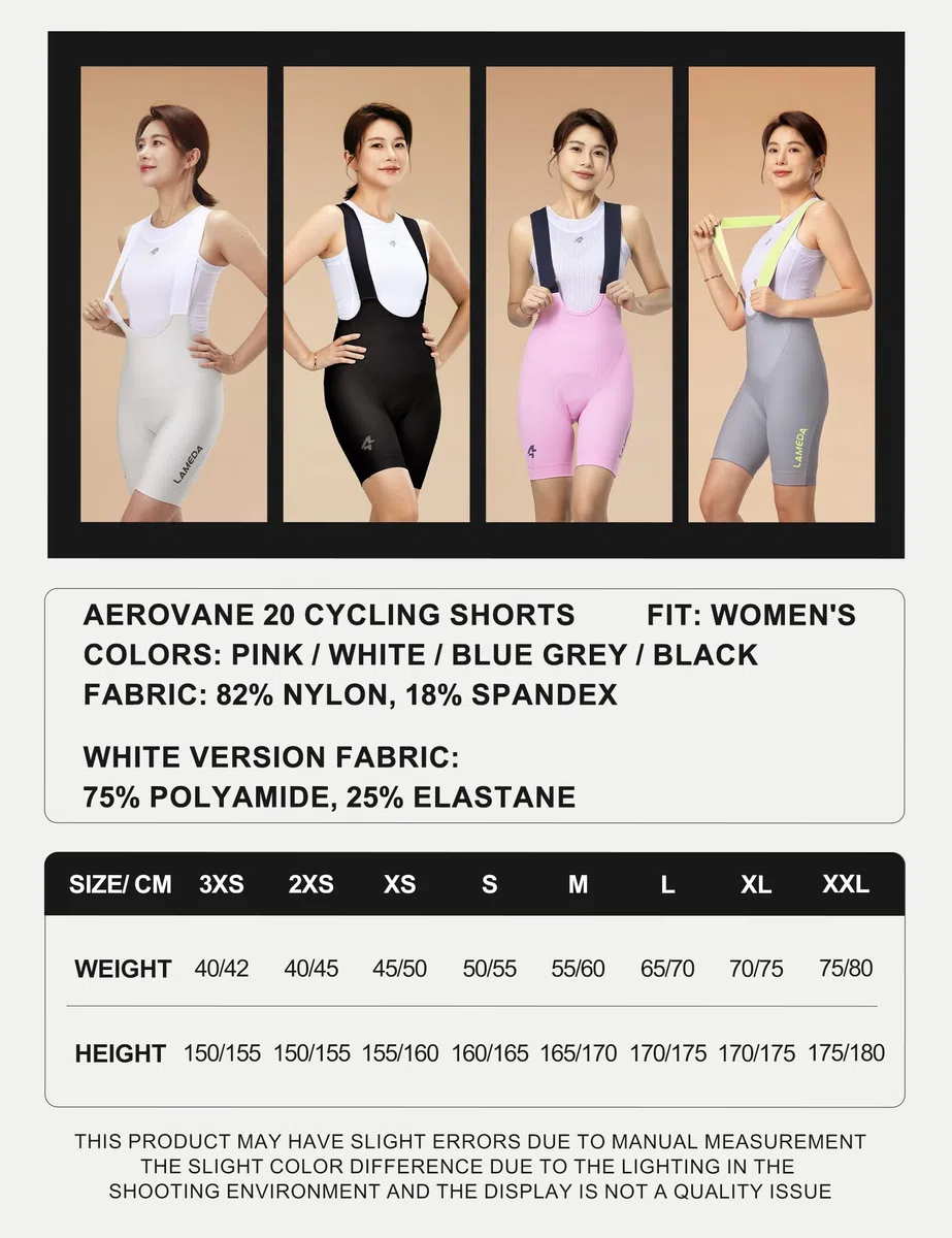 LAMEDA Salopette Ciclismo Donna con Fondello 3D Pantaloncini Ciclista con Bretelle da Bici da Strada Pantaloncini MTB Asciugatura Rapida Trasapirante