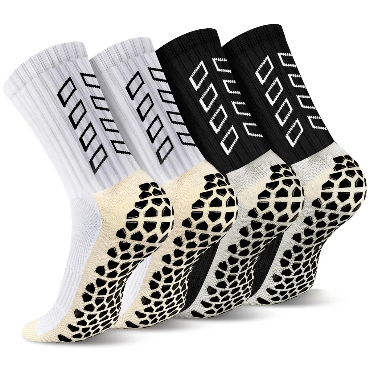 Calze Calcio Antiscivolo Uomo 37-45 Calze Antiscivolo Calcio Anti Vesciche Addensare Cotone Calzini Sportivi Donna Traspirante Calzini Grip Calcio per Ciclismo Trekking