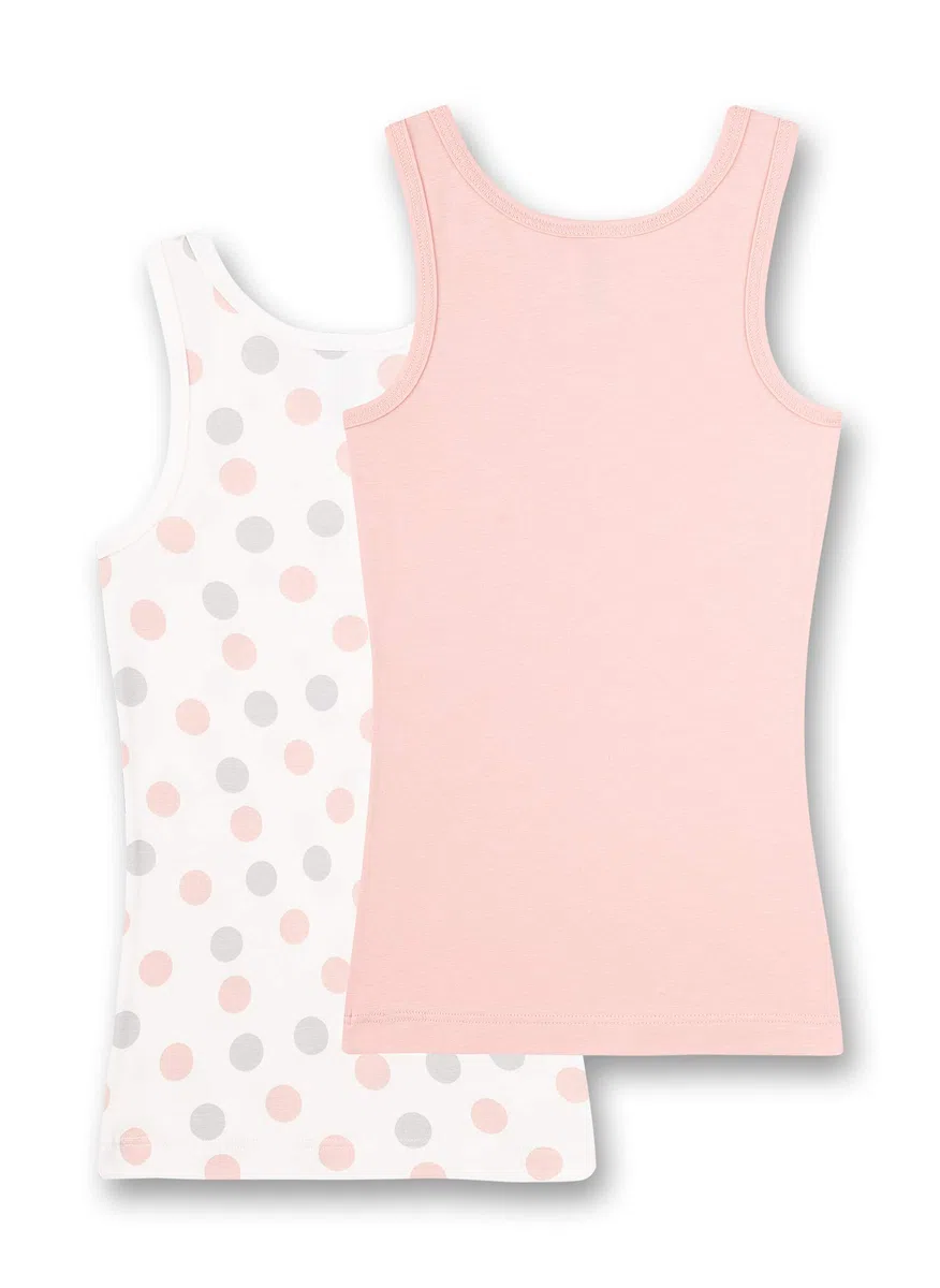 Sanetta Unterhemd Im Doppelpack Beige Canottiera in Confezione Doppia Bambine e Ragazze (Pacco da 2)