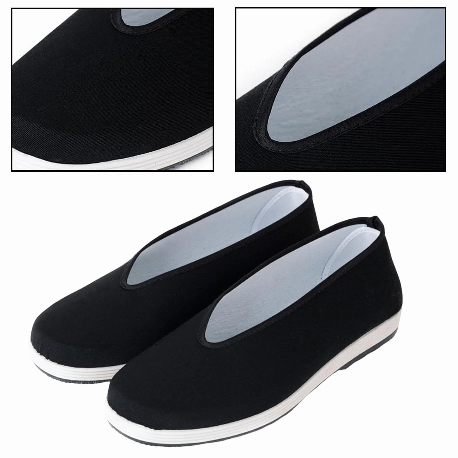 LOVIVER Scarpe di tela Scarpe vecchie di Pechino Suola in gomma antiscivolo Comode per uomini e donne Scarpe Tai Scarpe tradizionali cinesi