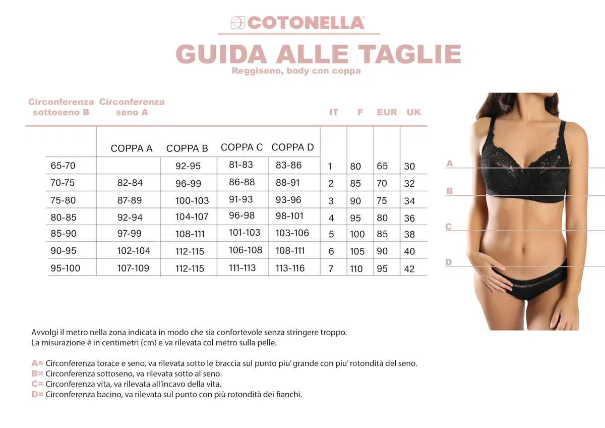 Cotonella, Reggiseno in Morbido Cotone con Coppe Preformate e Foderate in Cotone. con Spalline Regolabili e Senza Ferretto -Art. ADD23