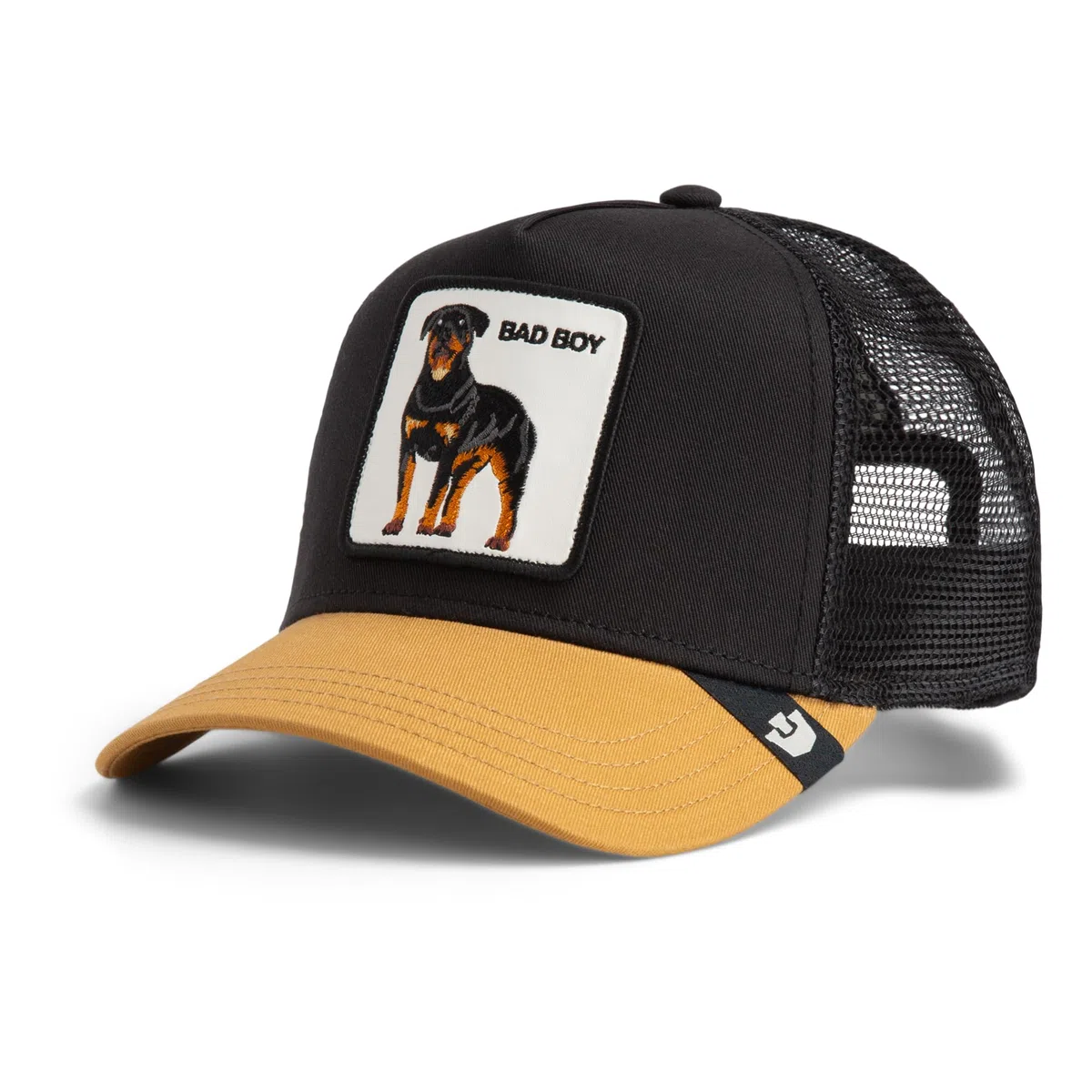 Goorin Bros. Cappello Bad Boy Trucker cap Misto Poliestere Nero/Giallo Unisex