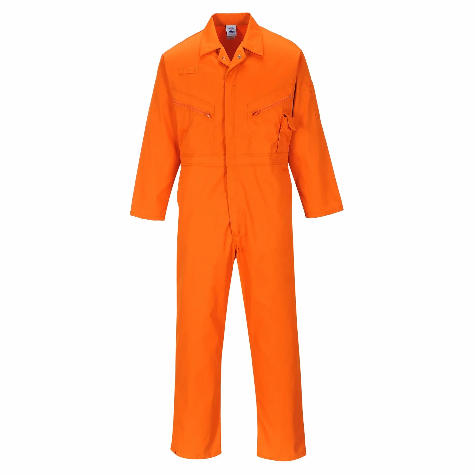 Zip Boilersuit, colorOrange talla Large
