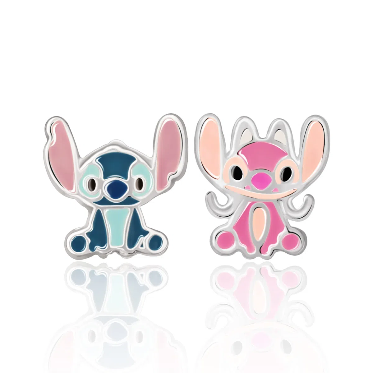 Disney Lilo & Stitch - Orecchini a lobo non corrispondenti, orecchini Disney Jewelry, Argento sterling