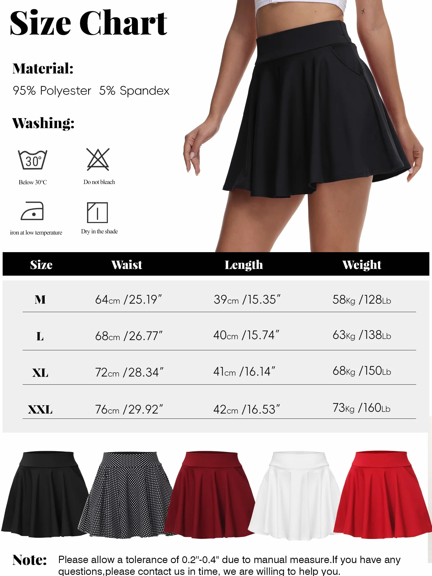 Gonna Basic da Donna, Gonna Corta, Mini Gonna da Donna con Pantaloni,Gonna Pantalone Donna con Tasche,Gonna da Tennis da Donna Informale Elasticizzata Versatile