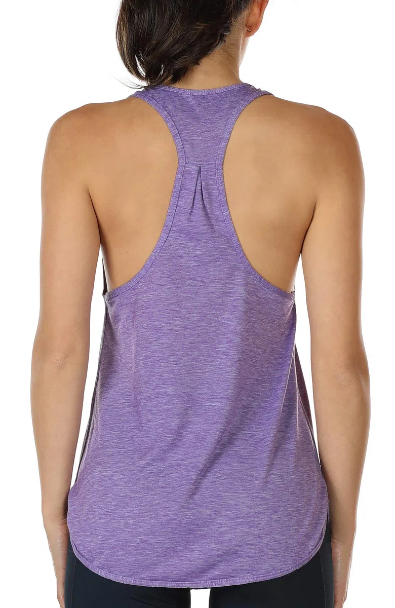 icyzone Canotta Sportiva da Donna Racerback Senza Maniche Top per Yoga Palestra Pilate