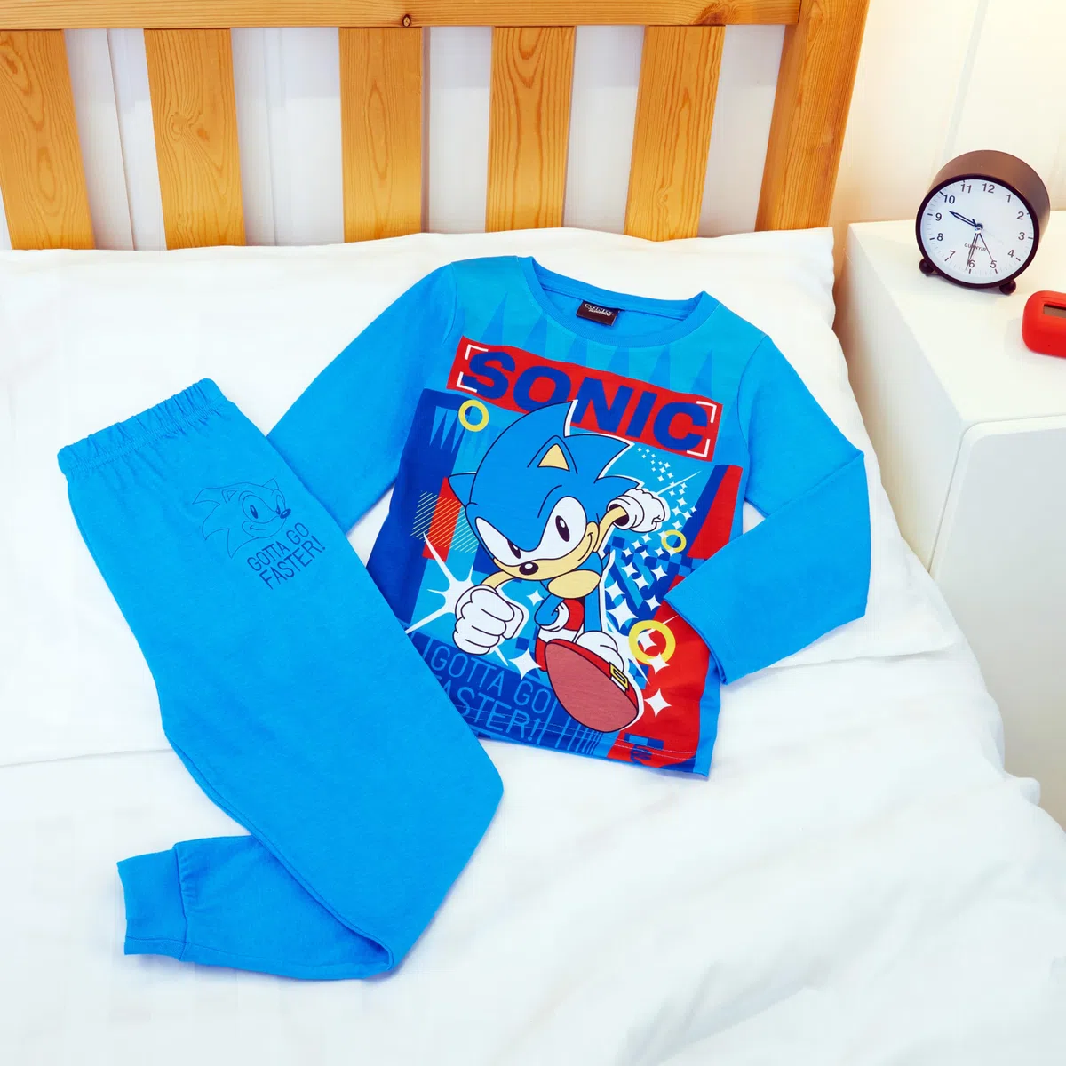 Get Trend Sonic The Hedgehog Shadow Lungo Pigiama Ragazzo, Morbida Accogliente Abbigliamento da Casa Set - Giocatore Regalo Bambino