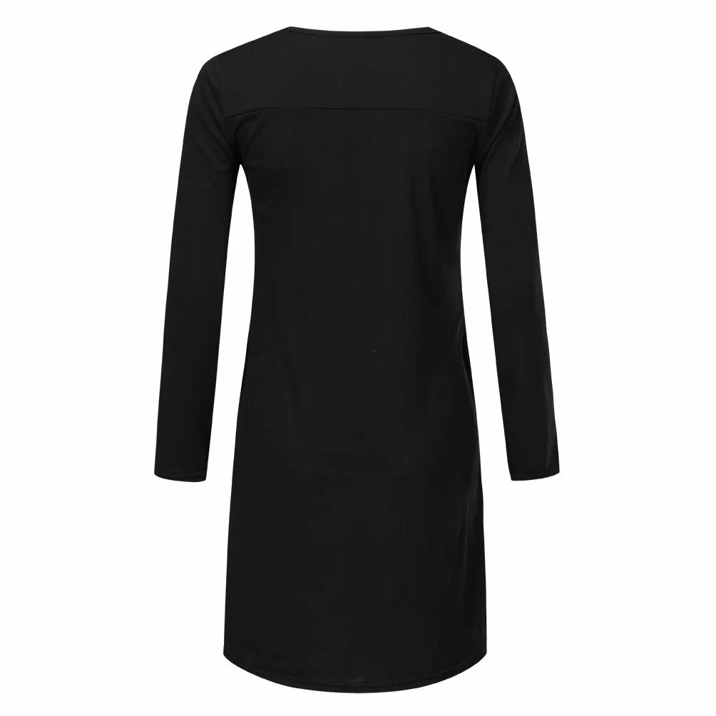 Maglia a maniche lunghe da donna, camicia premaman per gravidanza, a maniche lunghe, tinta unita, con bottoni, per