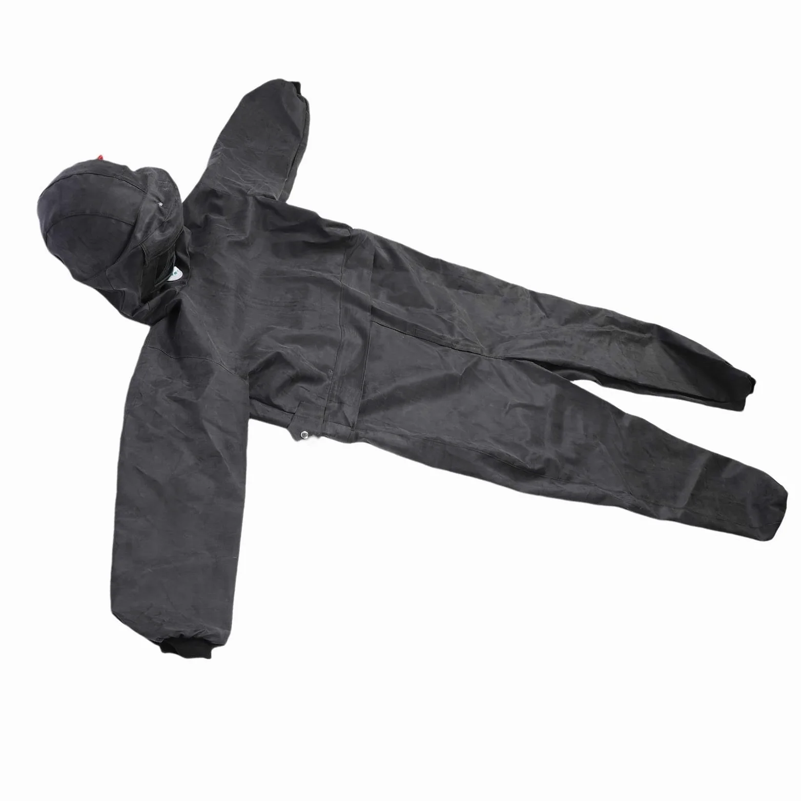Duokon Tuta per Sabbiatura Abbigliamento Protettivo in Tessuto di Gomma con Casco di Sicurezza Integrato Tubo di Ingresso Dell'aria per la Pulizia con Sabbiatura a Spruzzo