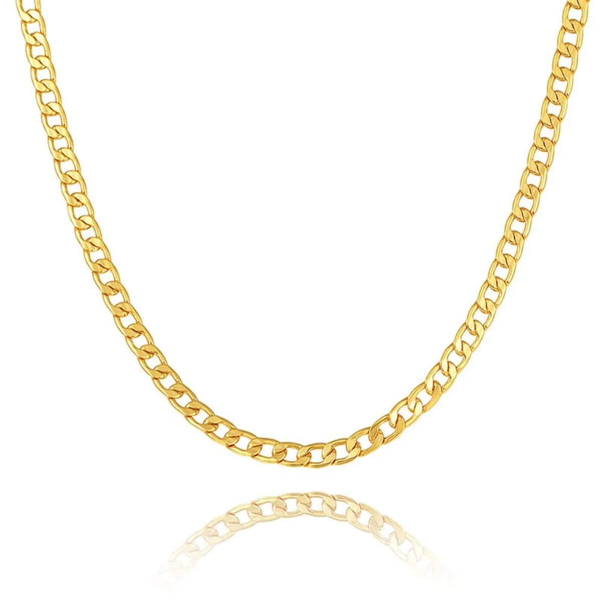 WZGWDC Collana da Donna, Catena placcata Oro Hip Pop Rock Elegante con Chiusura a moschettone per Regali di Gioielli di Compleanno per fidanzati da Uomo