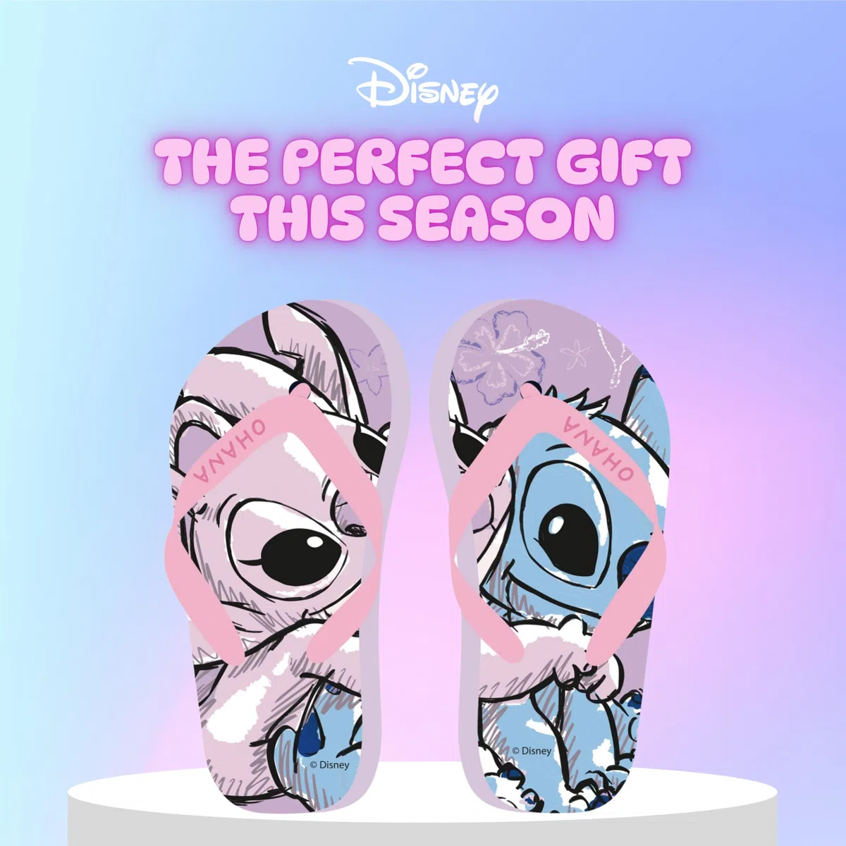 Disney Stitch Infradito da Ragazze, Motivo Stitch e Angel Sandali Estivi, Taglie EU 28 a 35