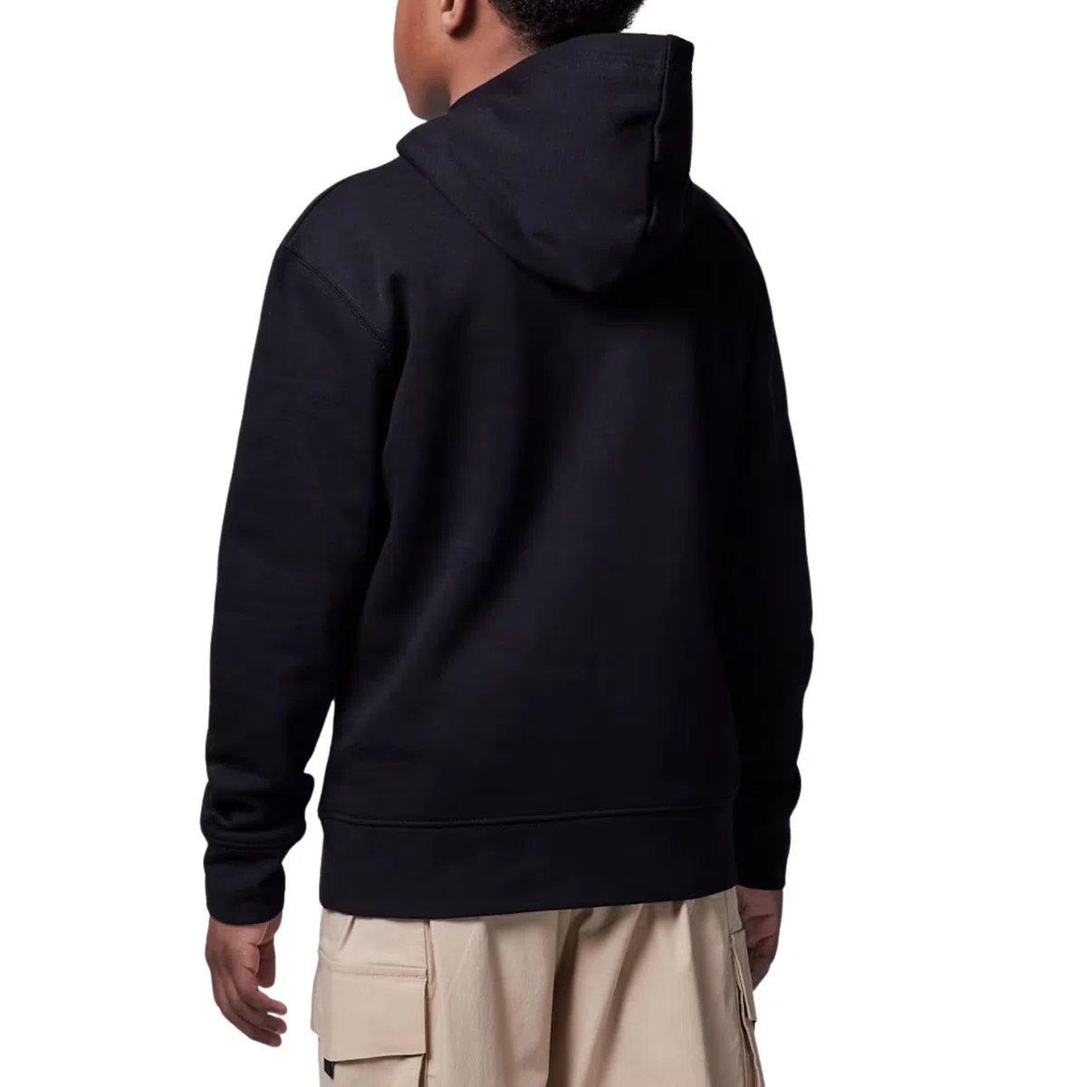 Jordan MJ Brooklyn FLC Po Felpa con Cappuccio per Ragazzo Black 12/13 Anni