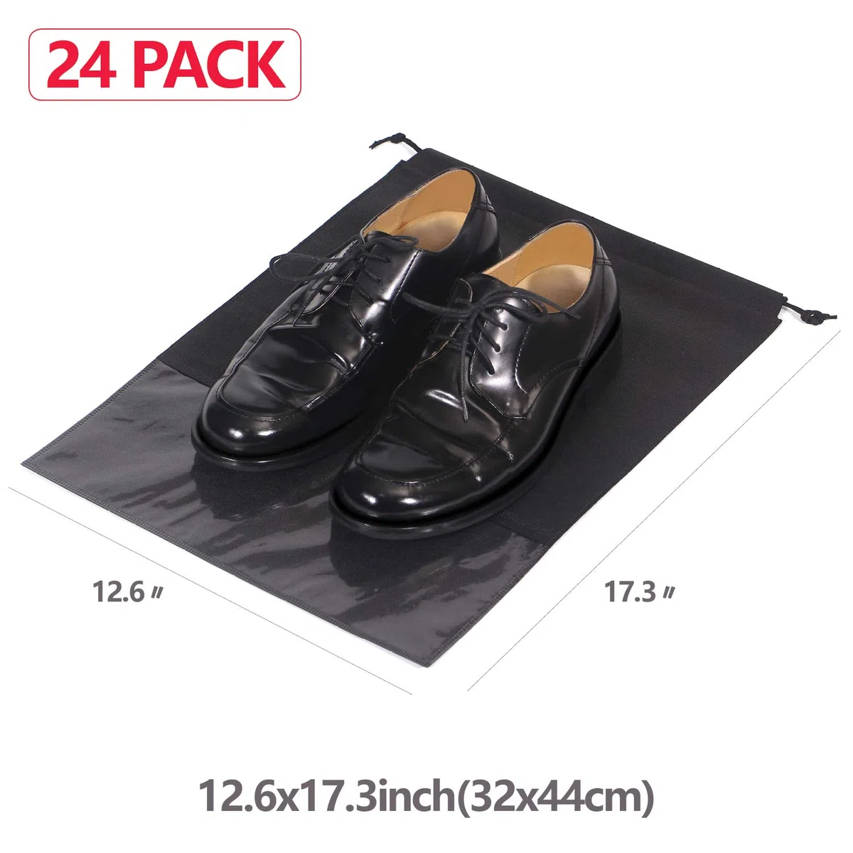 24 sacchetti per scarpe da viaggio in tessuto non tessuto con corda per uomini e donne grandi scarpe organizer