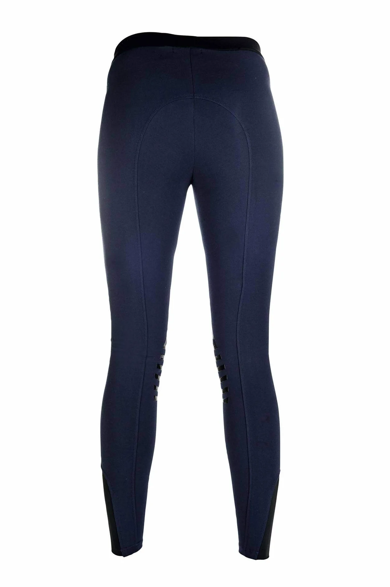HKM 9228 Starlight, Leggings da Equitazione in Silicone, per Ragazze, Grigio Scuro/Sabbia, 40