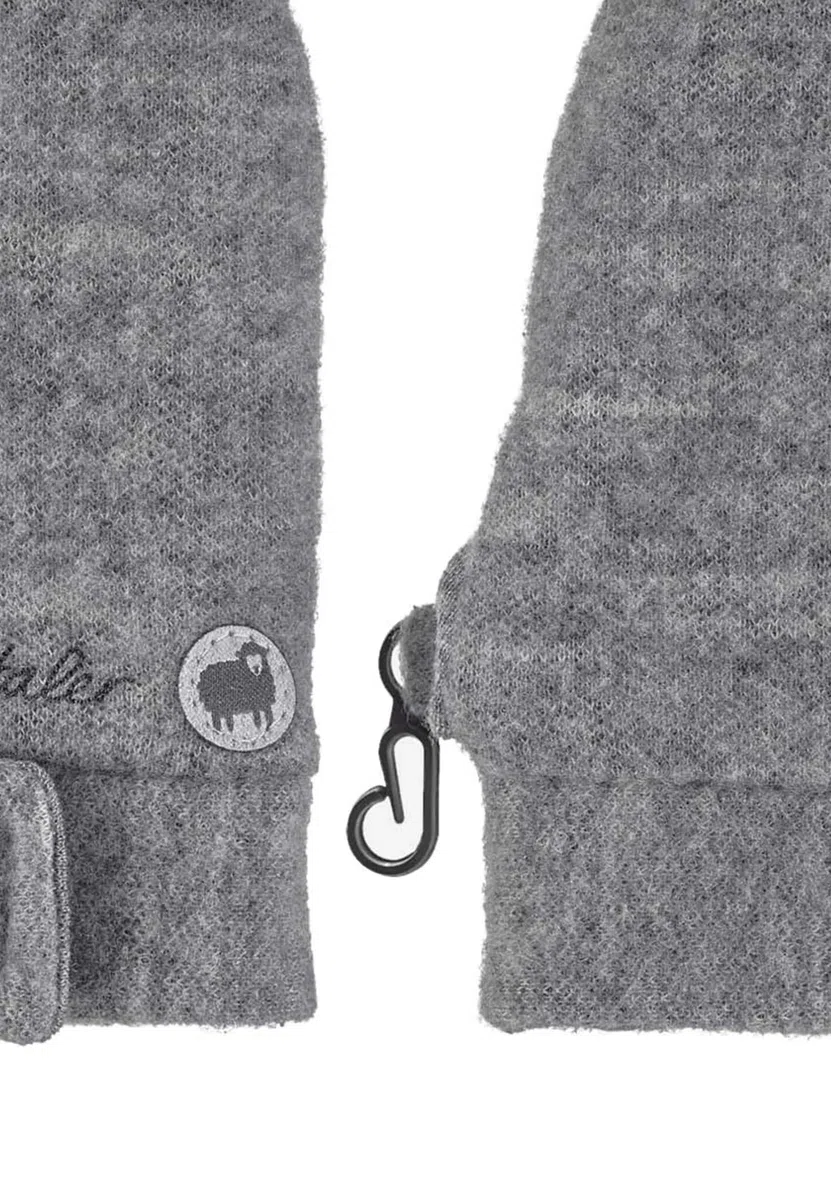 Sterntaler Guanti unisex in pura lana, Argento Melange, Taglia Unica