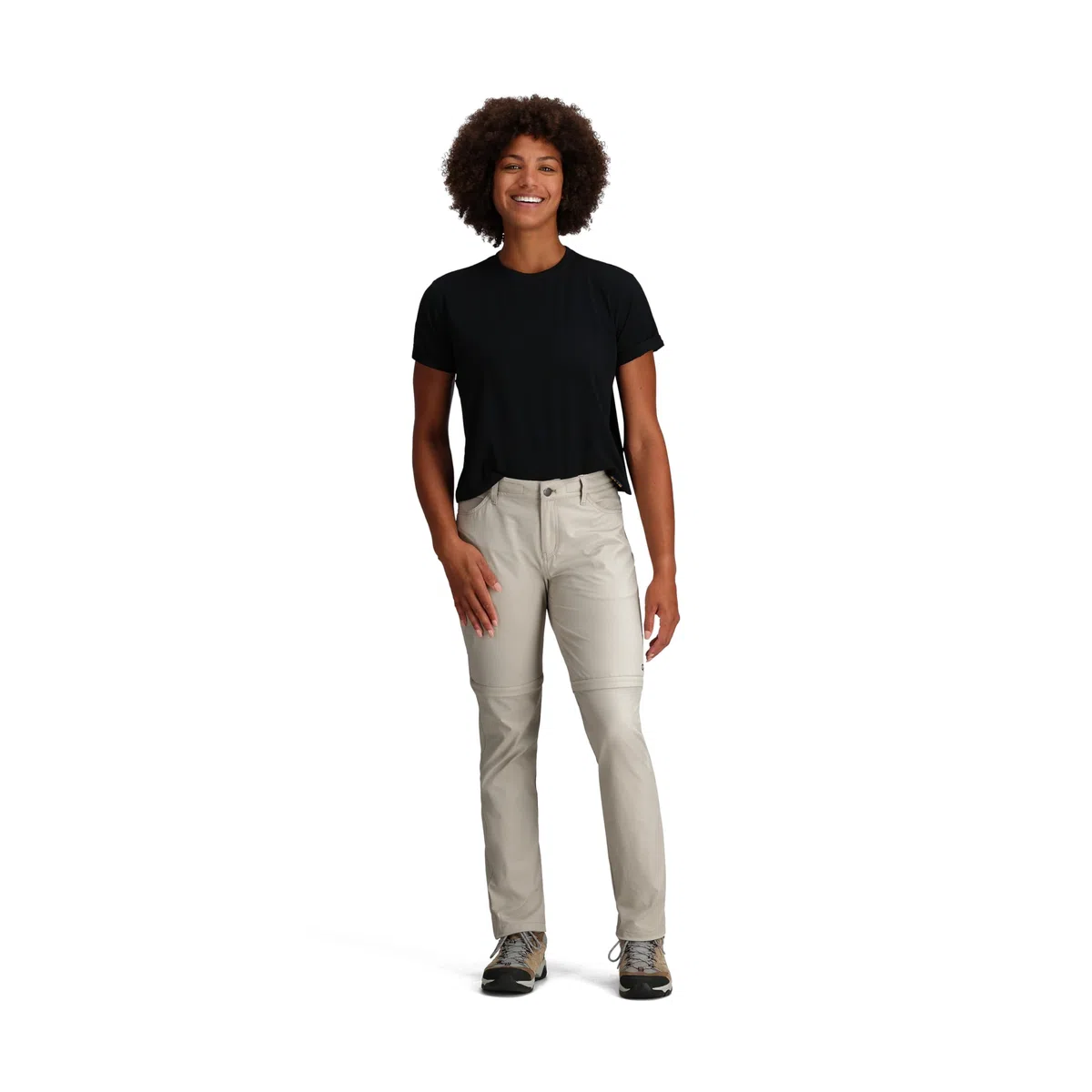 Outdoor Research Pantaloni convertibili Ferrosi Donna - Attrezzatura da Escursionismo Ar, Sabbia scura., 44