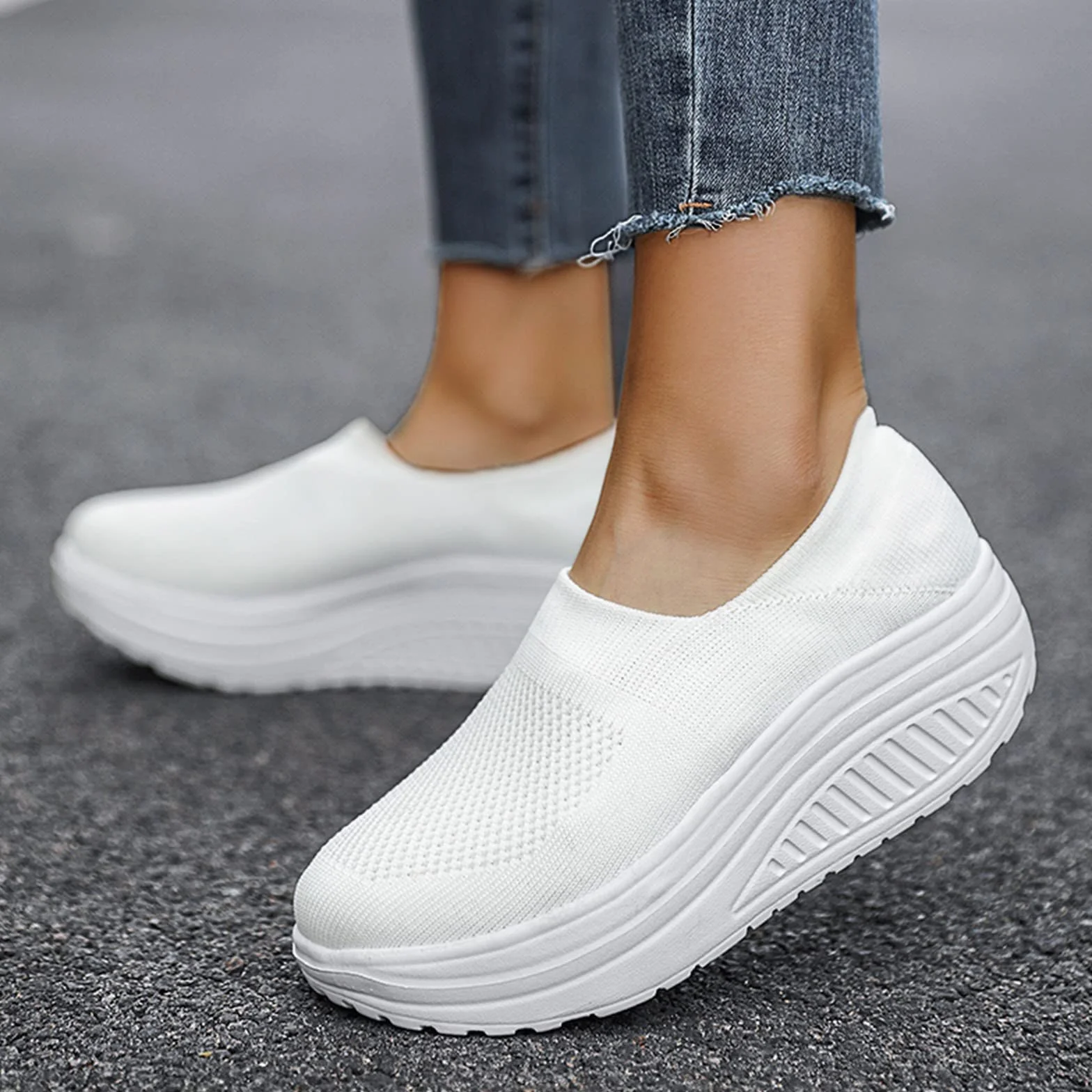 Scarpe da Sposa Fashionand Lightweight Piattaforma Confortevole Scarpe da Ginnastica da Donna Scarpe da Donna Scarpe da Ginnastica da Donna Scarpe da Zeppa Estive