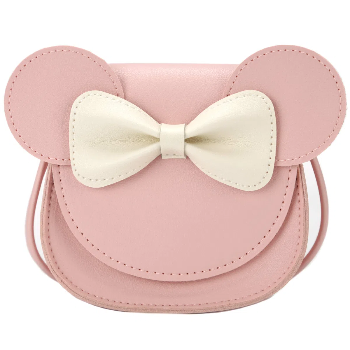 Little Mouse Ear Bow Crossbody Purse,PU-Schultertasche für Kinder Mädchen Kleinkinder