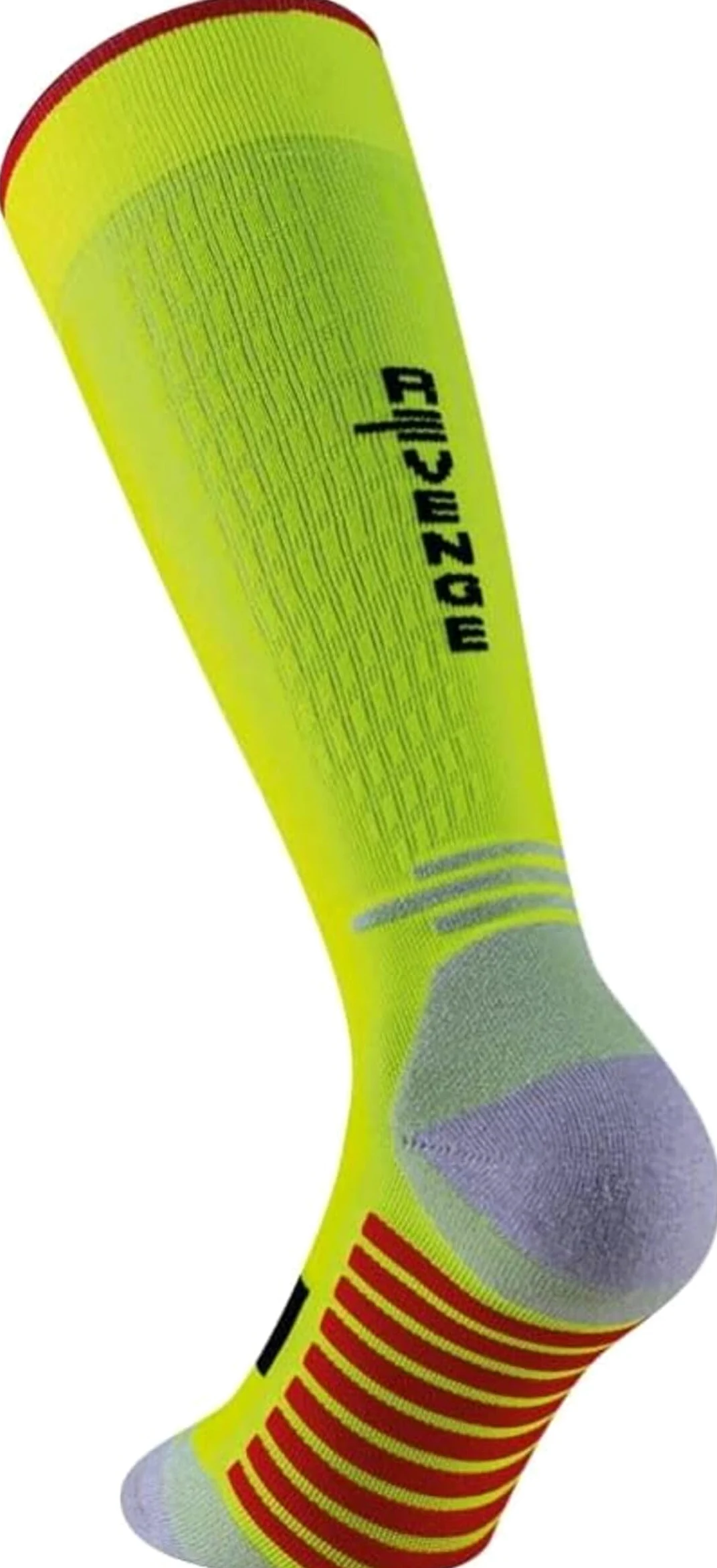 R-EVENGE Kit 4 Calze Running lunghe per la corsa indoor, outdoor, trekking e tempo libero con rinforzo sulla punta e tallone.