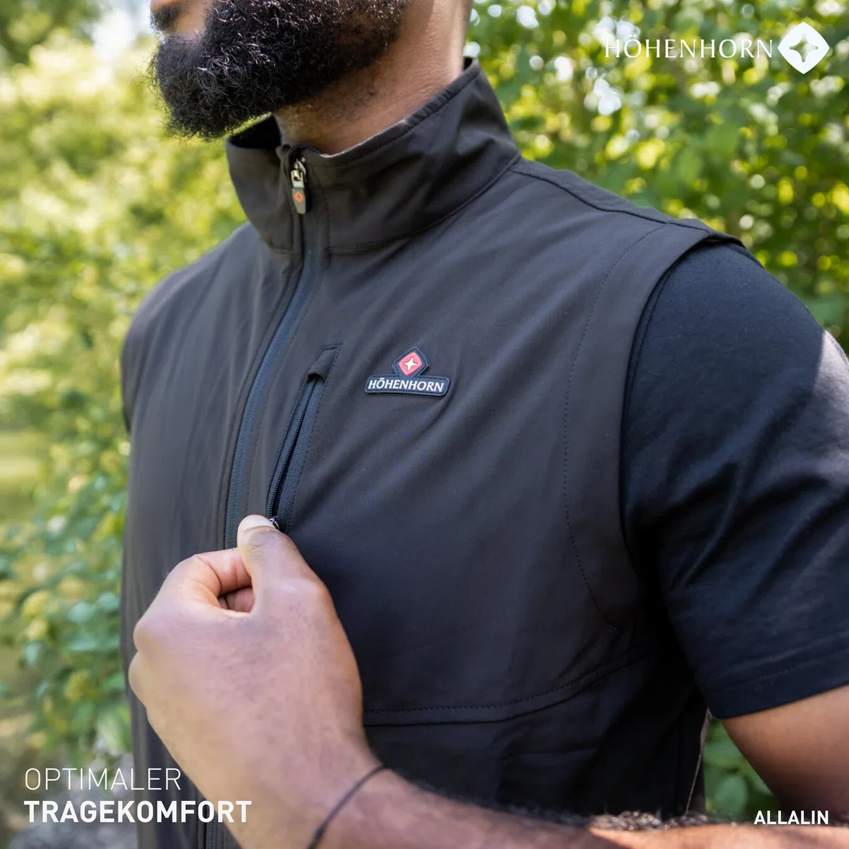 Höhenhorn Allalin - Gilet leggero da uomo, in softshell, per attività all'aria aperta