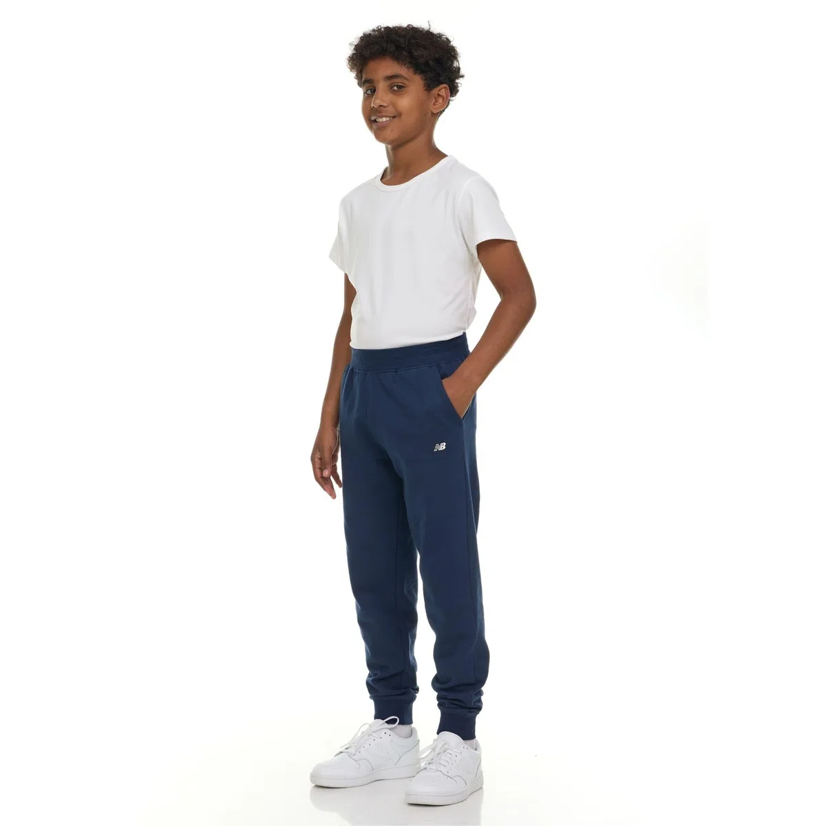 New Balance Pantaloni da Jogging in Pile da Bambino, Confezione da 3, in Morbido Pile Misto Cotone, con Tasche, vestibilità Atletica, Taglie 4-20