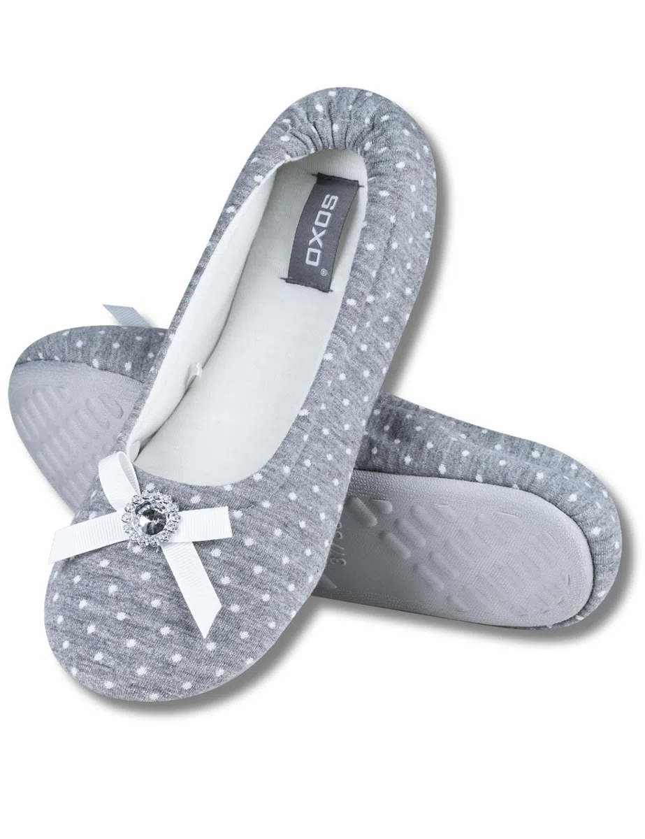 soxo Ballerine Eleganti Ciabatte Donna Estive Pantofole Casa Invernali Pelose Ospiti 2 Taglie