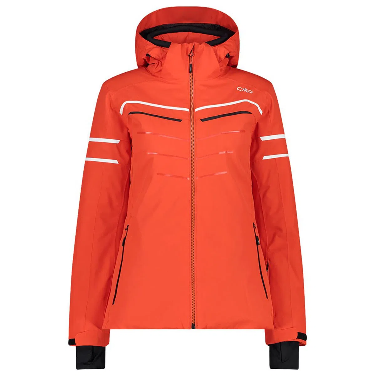 CMP Giacca Sci da Donna Protect con Cappuccio Removibile Rossa Taglia 42 Codice 31W0216-C827