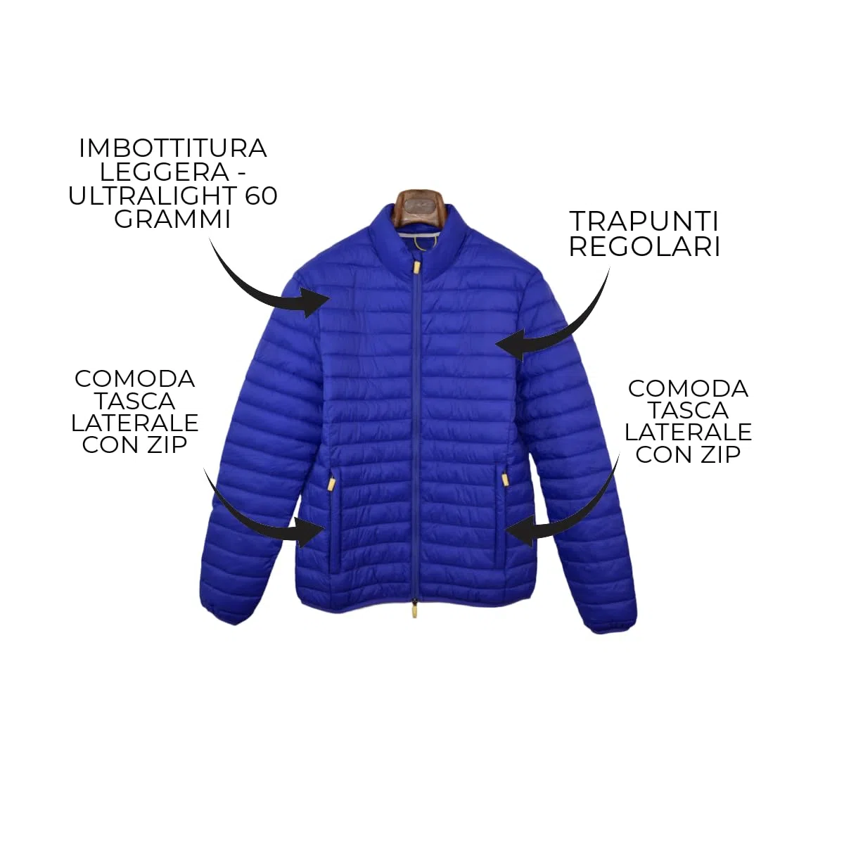 GIUBBOTTO UOMO PRIMAVERILE - PIUMINO UOMO LEGGERO ULTRALIGHT - ESTIVO - 60 GRAMMI - GIACCA PRIMAVERILE