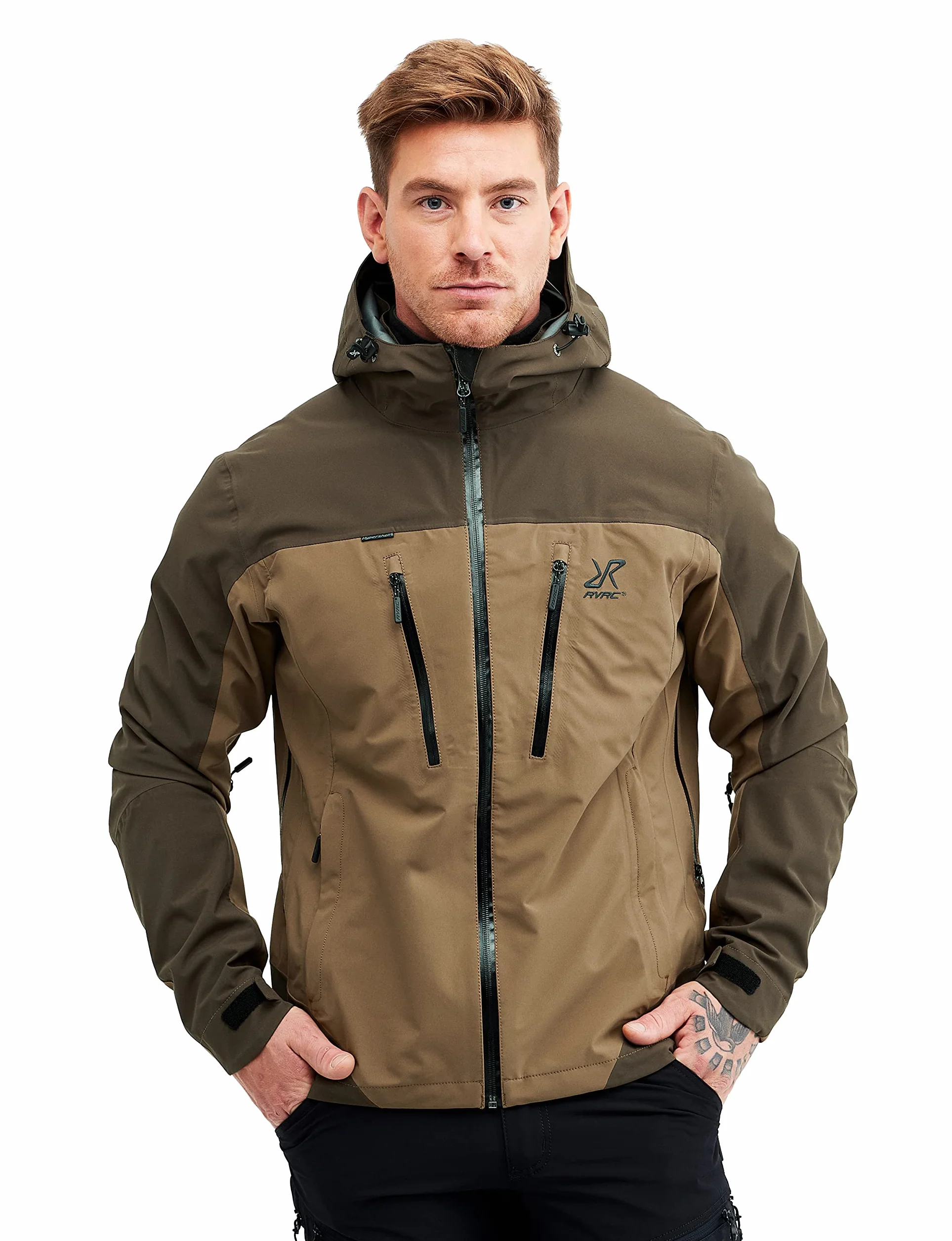 RevolutionRace Silence Proshell 3L Jacket da Uomo, Giacca da Uomo, giacca aerata e impermeabile per Trekking e altre attività all'aria aperta, Cub 3.0, M