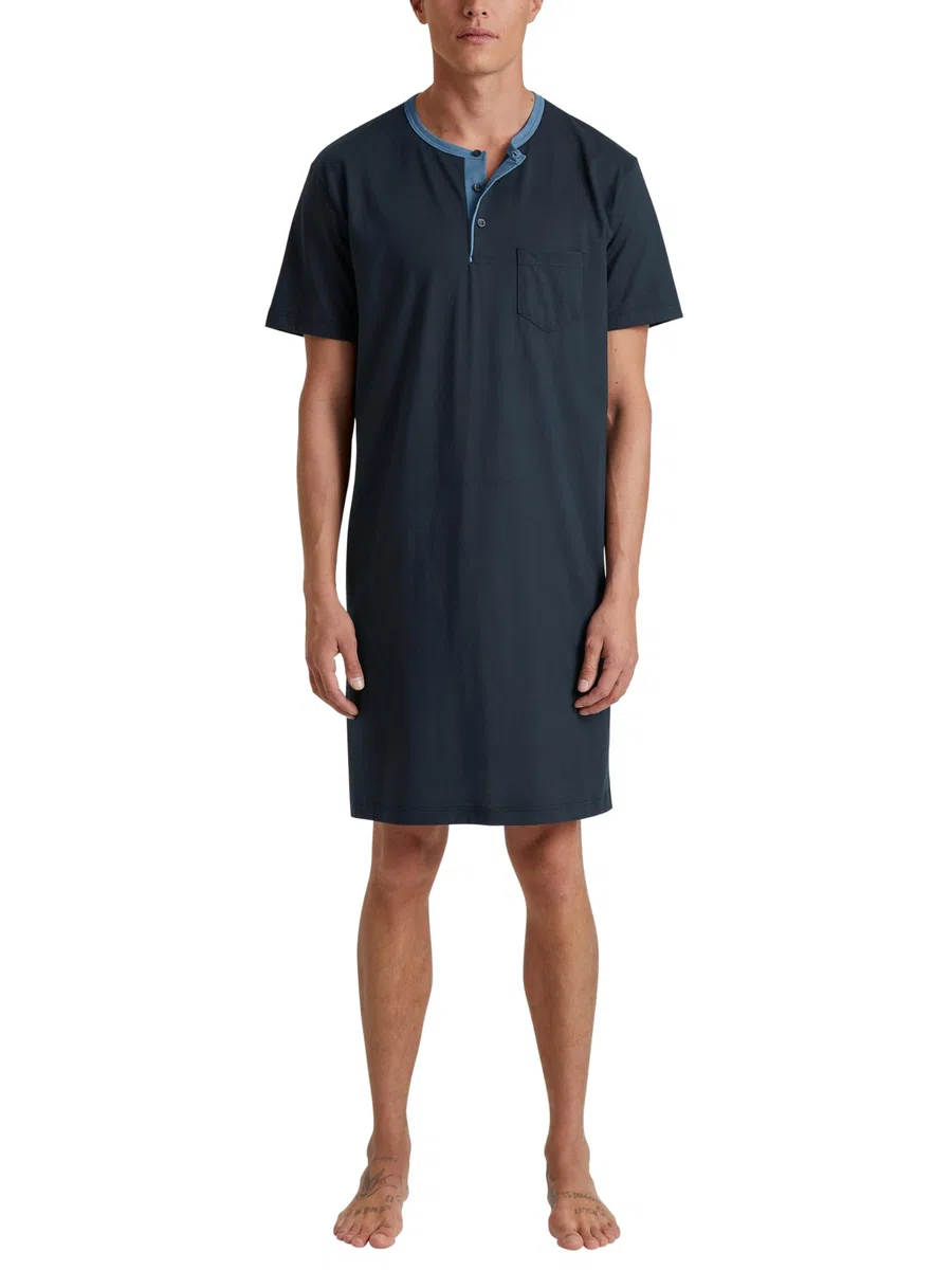 Calida Relax Essentials Maglia Lunga da Notte Uomo (Pacco da 1)