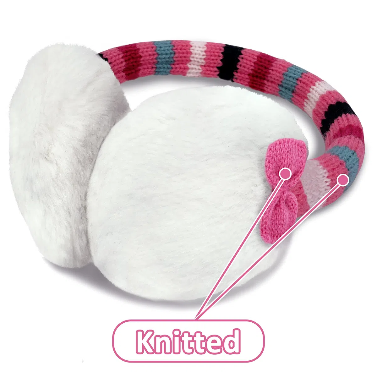 Girls Knitted Earmuffs Mittens and Scarf Set Kids Winter Warm Ear Muffs and Gloves Neck Warmer Set in Cute Animal Design