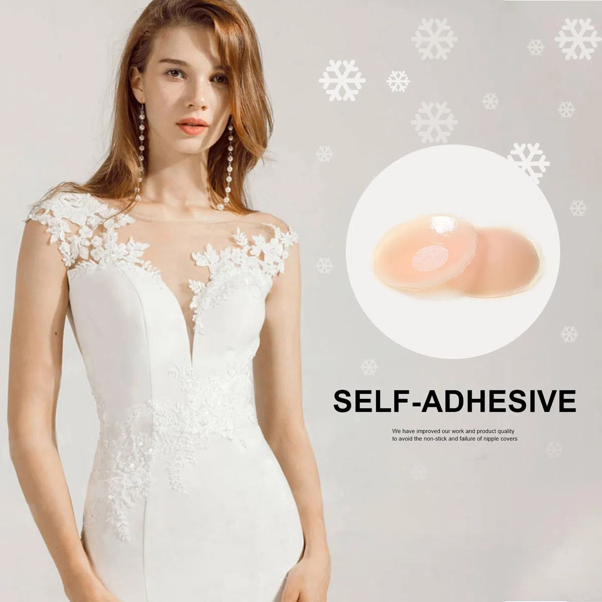 MIVAIUN 8 Paia Copricapezzoli Silicone, 10 pcs Adesivi Copricapezzoli, Copri Capezzoli in Silicone Riutilizzabile Copri Capezzoli da Donna, Nipple Cover Invisibile Senza Spalline Reggiseno per Ragazza