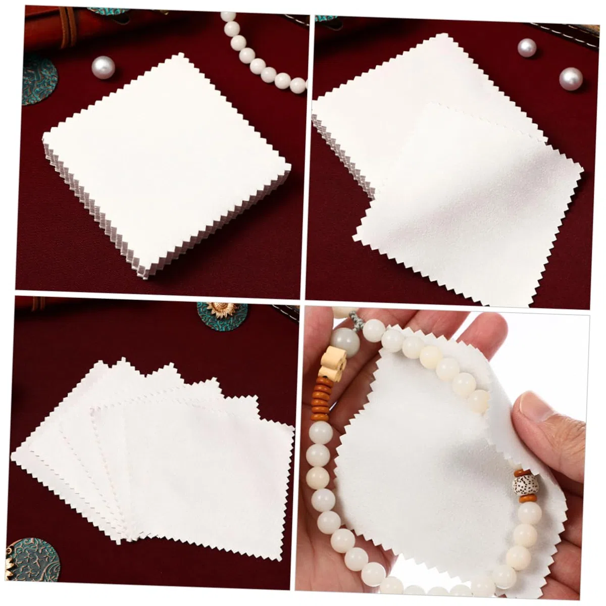 BESPORTBLE Panno per La Pulizia Salviette per La Pulizia dei Gioielli Panni Lucidanti Pulizia Lucidatura dei Gioielli Lucidatura Dell'Argento Panno in Microfibra per La Pulizia dei