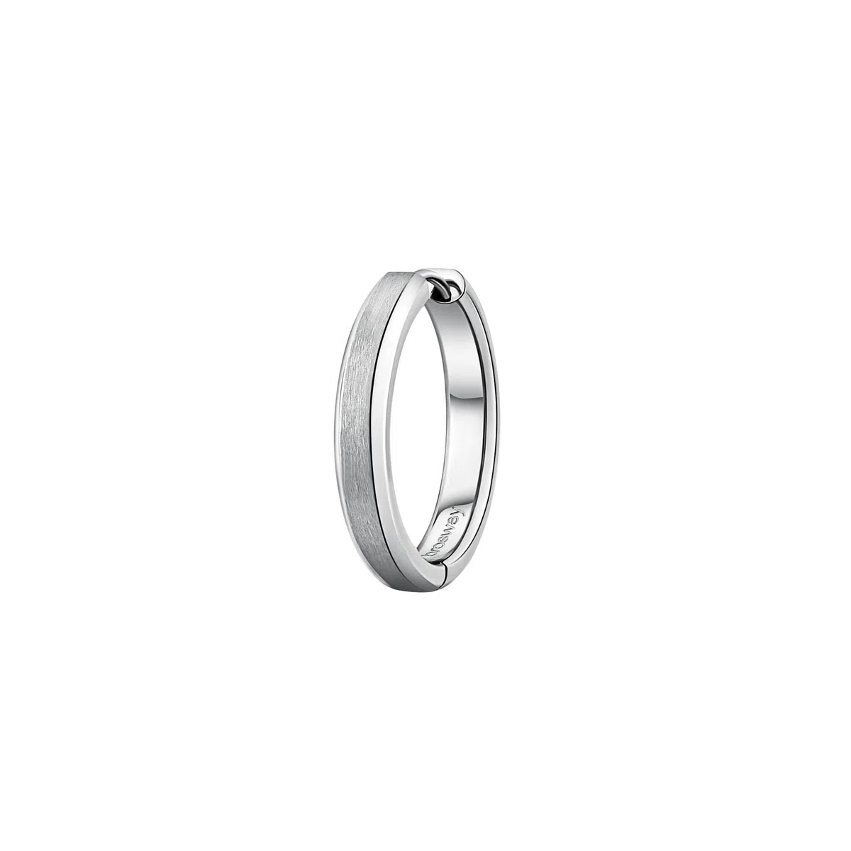 Brosway Orecchino Singolo Uomo, Orecchino a Cerchio in Acciaio | Collezione INK - BIK102