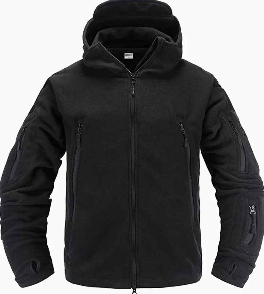 Memoryee Uomo Giacche Antivento Giacca in Pile Outdoor Militare Caldo Cappotto