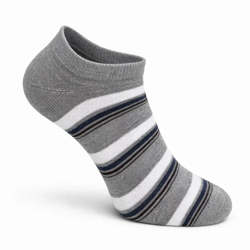 Lucchetti Socks Milano Fantasmini Cotone Uomo 6 Paia Fantasia Invisibili No Show, Calzini Bassi Leggeri e Traspiranti in Cotone Morbido per Sneakers