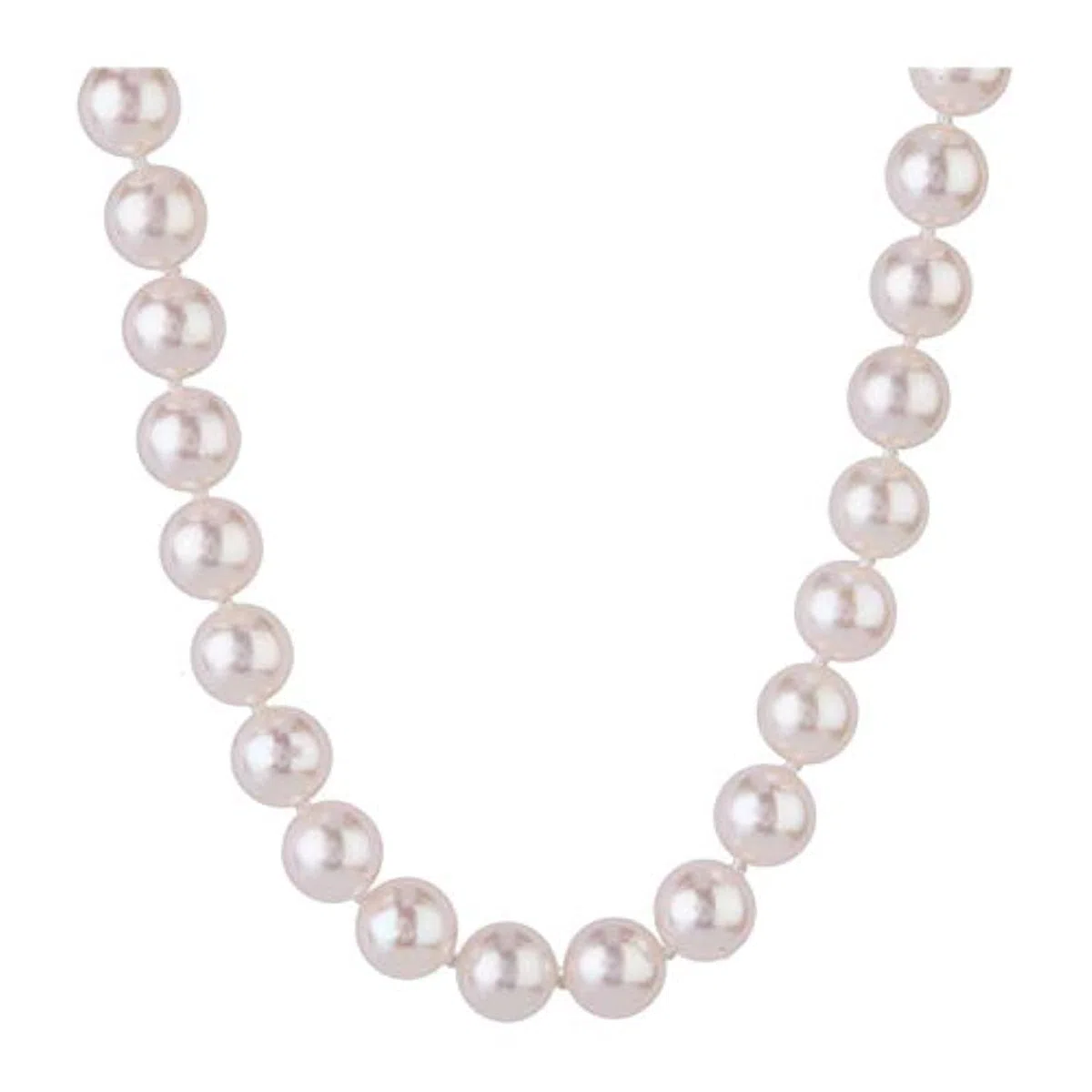 TreasureBay, Splendida collana di perle d’acqua dolce naturali bianche di grado AA da 8-9 mm, per donne e ragazze