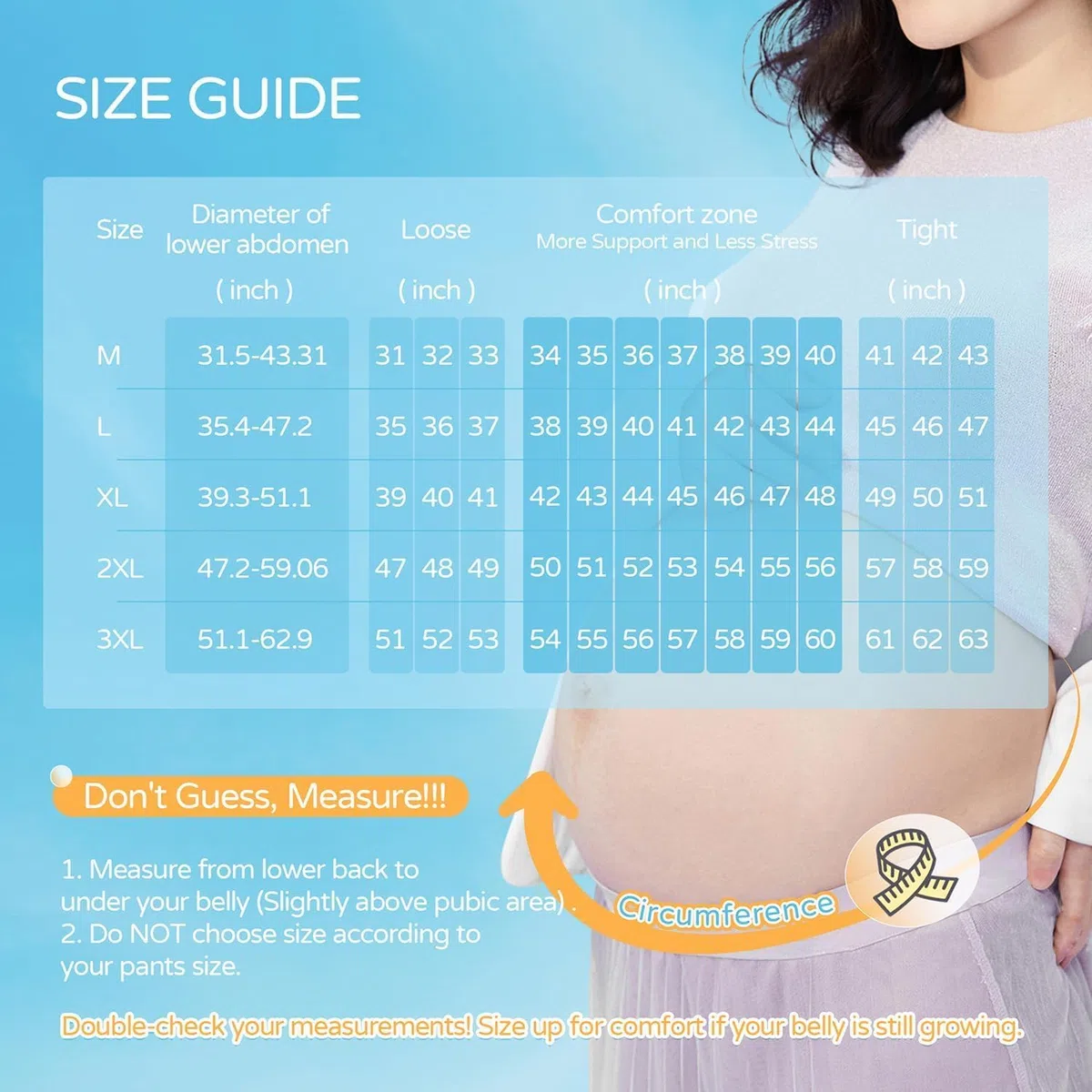Fascia Gravidanza Sostegno, ancera Gravidanza Traspirante Regolabile, Premaman Fasce di Sostegno, Alleviare il Dolore Alla Schiena, Maternity Band Belt (Nero)