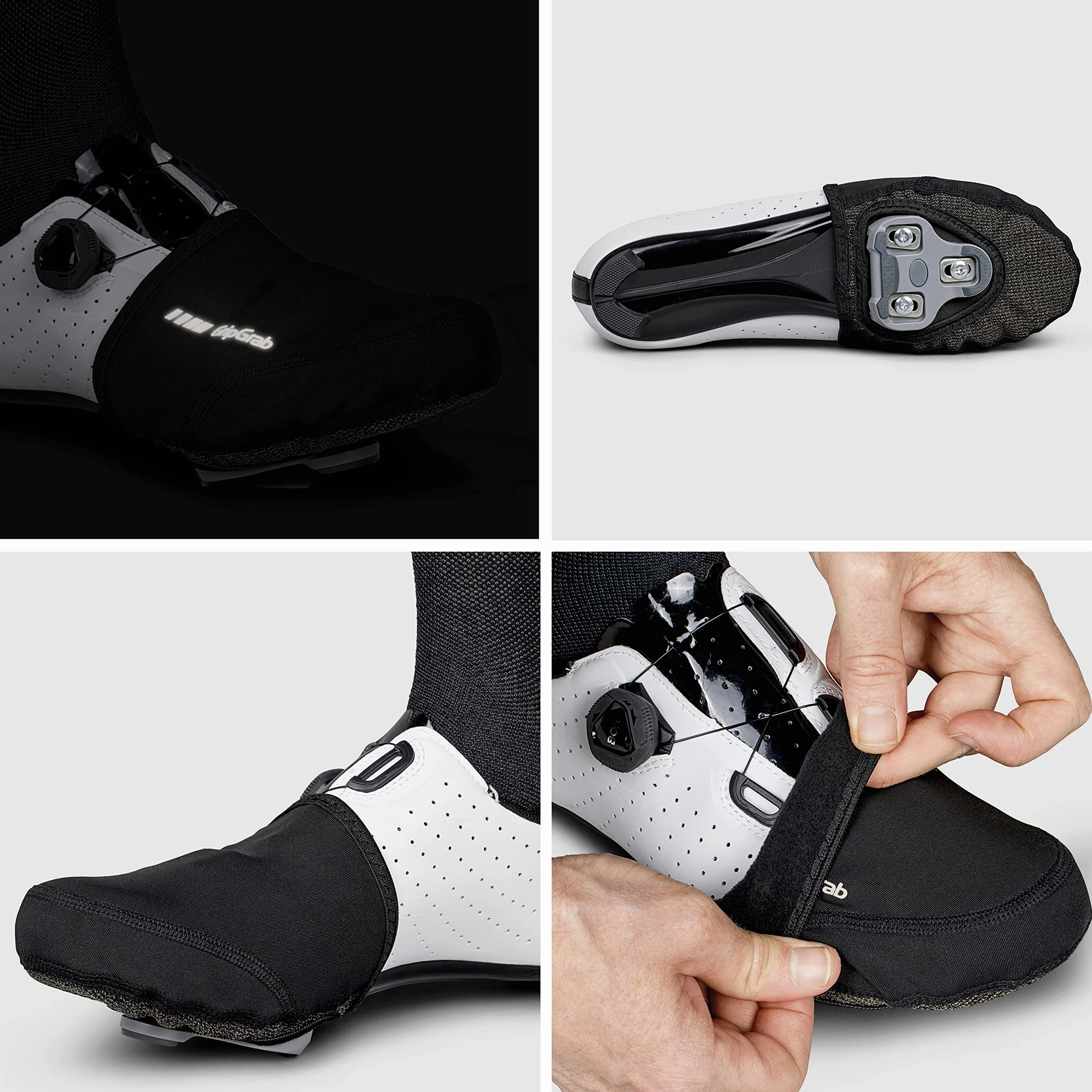GripGrab Copripunta Antivento per Bici da Strada Copriscarpe da Ciclismo Termico Isolante Scaldapiedi Copriscarpe