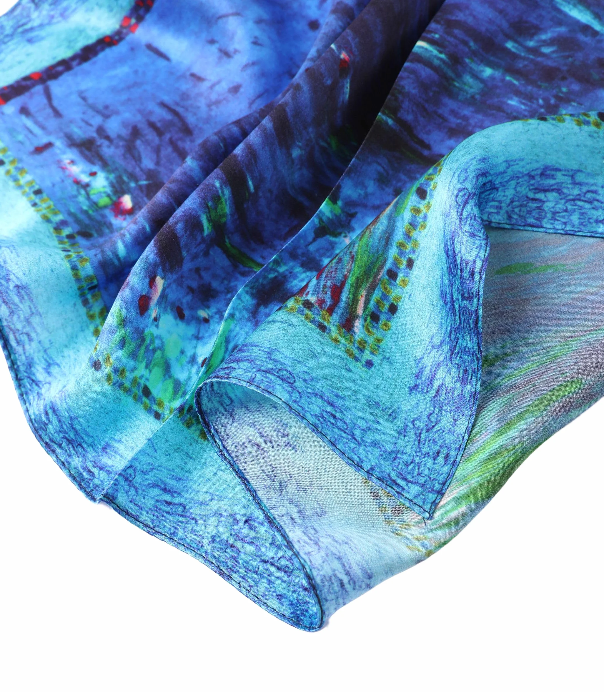 Fazzoletto Da Collo Donna Seta 50x50 Cm Bandana Foulard Piccoli Pura Seta Sciarpa Bandana Stampa D'arte