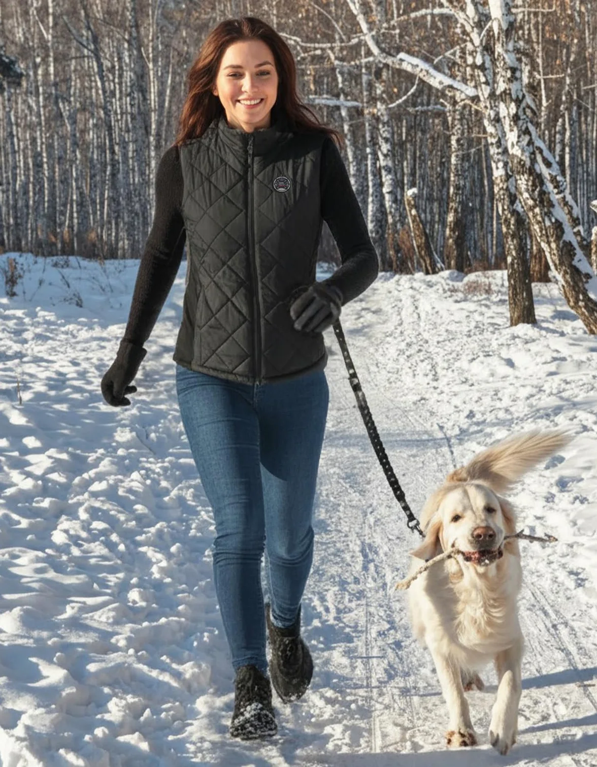 KEMIMOTO Gilet Riscaldato Donna, Elettrico Gilet Riscaldato con Telecomando APP, Giubbotti Riscaldati con Batteria da 10000 mAh per Sci, Escursionismo, Campeggio e Attività all'aperto