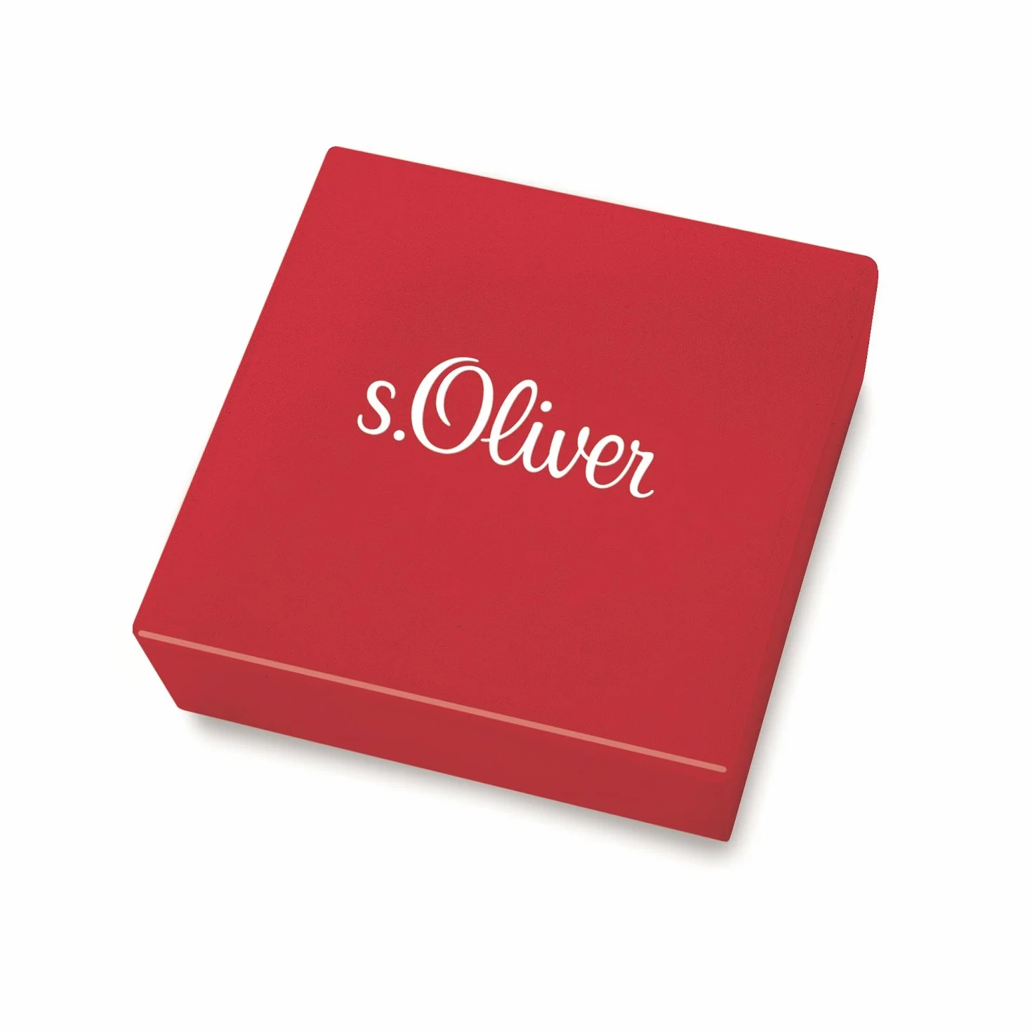 sOliver Collana per bambini con ciondolo in acciaio inox/pelle, motivo a catena, disponibile in confezione regalo per gioielli