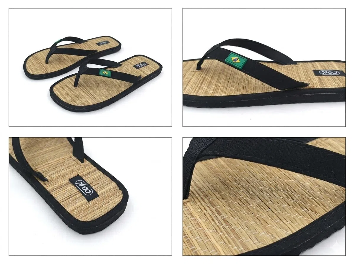 COX Belo Horizonte Ciabatte Donna Uomo Estive, Infradito in Paglia per Spiaggia, Mare, Piscina, Flip Flop Comode e Antisudore