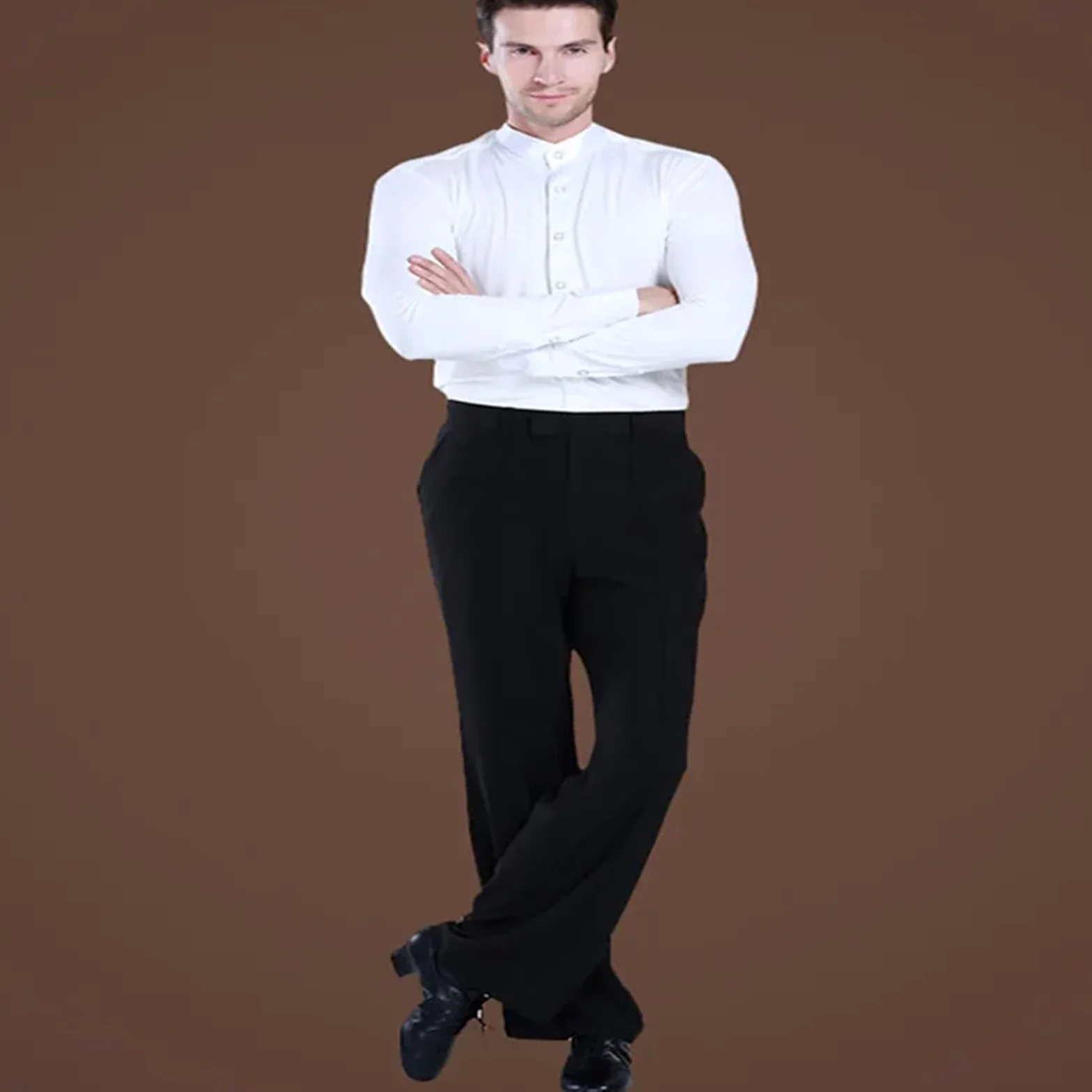Pantaloni per Balli Latini Pantaloni da Ballo Latino Uomo, Pantaloni Uomo/Ragazzo, Allenamento/esibizione for la Danza, Moderni, Sala