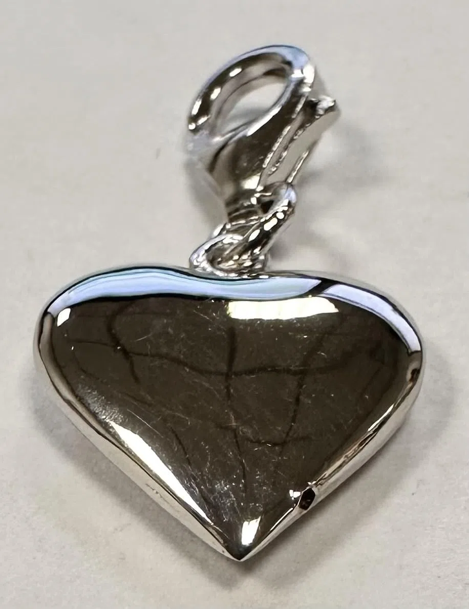 Quiges Donna Ciondolo Charm in Argento Cuori per Braccialetti di Charm e Bead