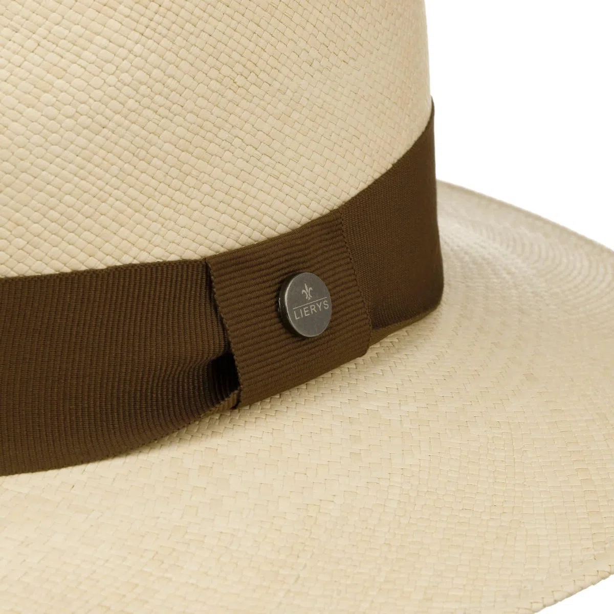 LIERYS Cappello Panama Sophisticated Uomo Donna Realizzato a Mano in Ecuador Estivo Nastro Decorativo in Gros-Grain