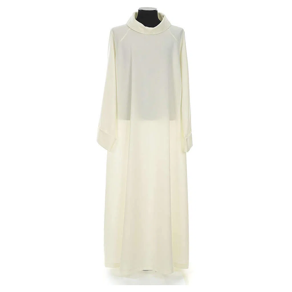 Holyart Camice poliestere avorio svasato mod. cocolla